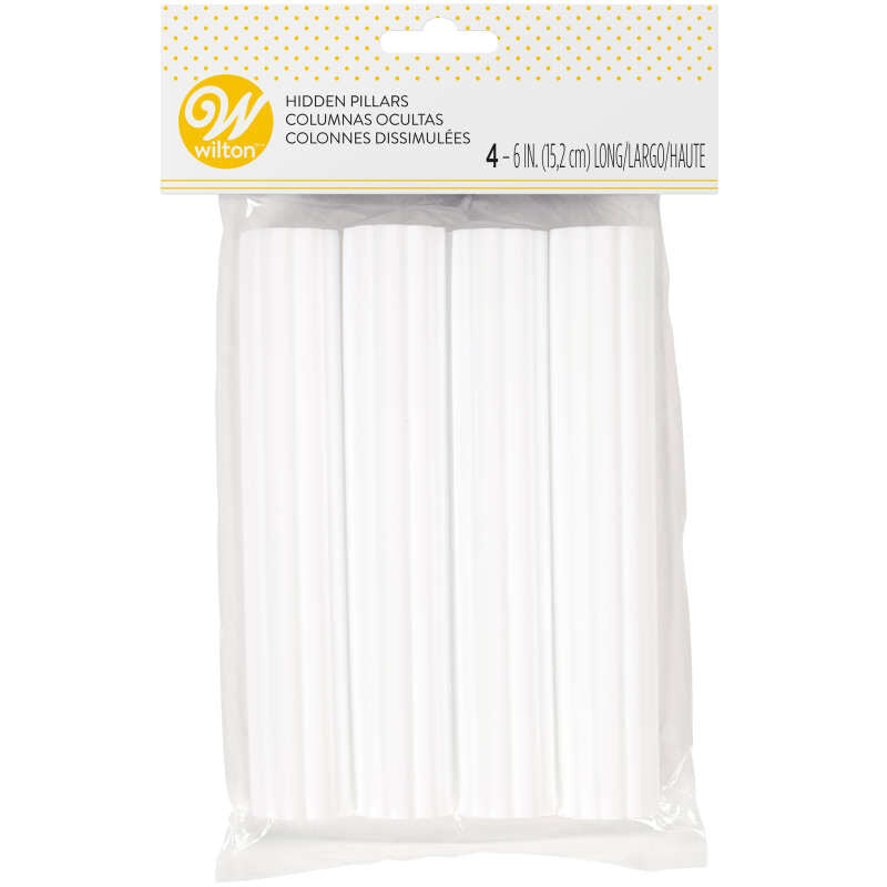 Wilton 399-801 12.25 Plastic Cake Dowel Rods - 4/Pack