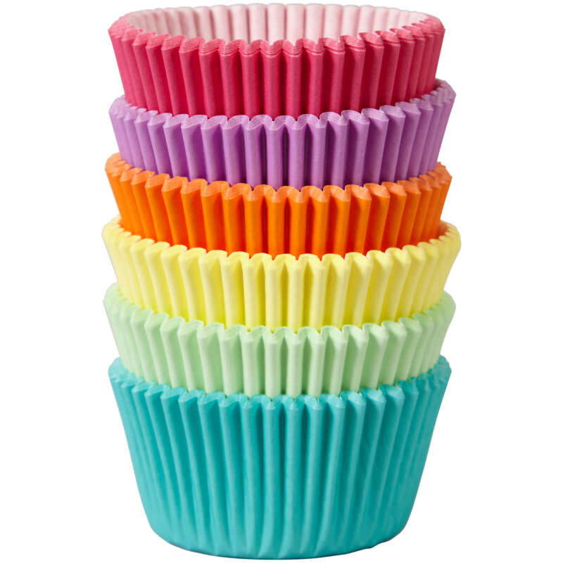 Great Value Watercolor Rainbow Cupcake Liners, 75 Count