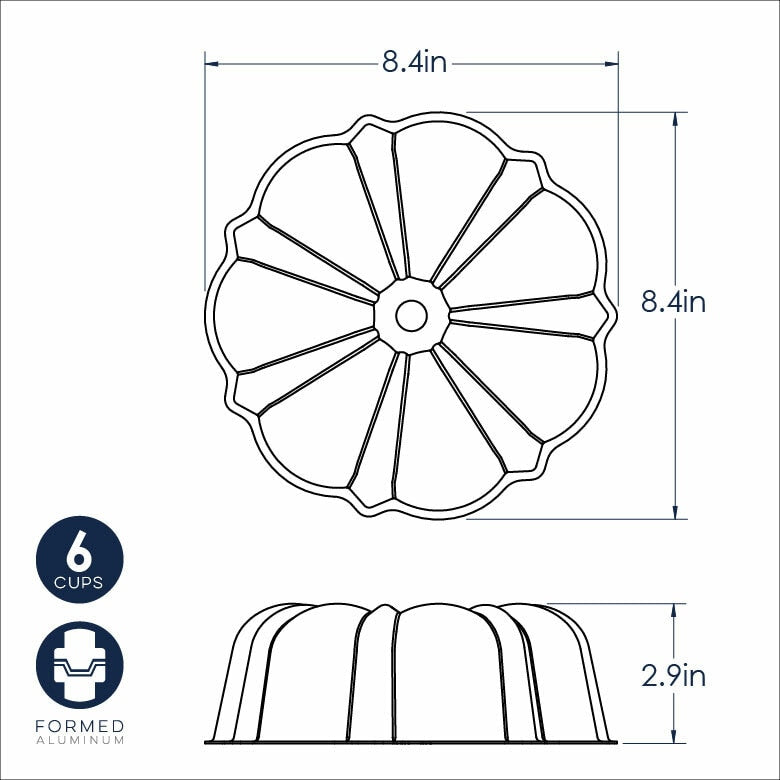 Bundt Pan 3 cup NoridicWare – Bake Supply Plus