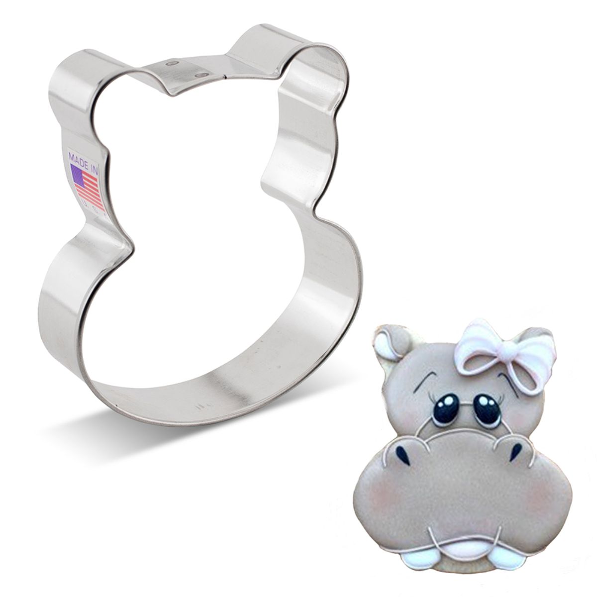 3.6” Steel Cute Bear Cookie Cutter, Ann Clark