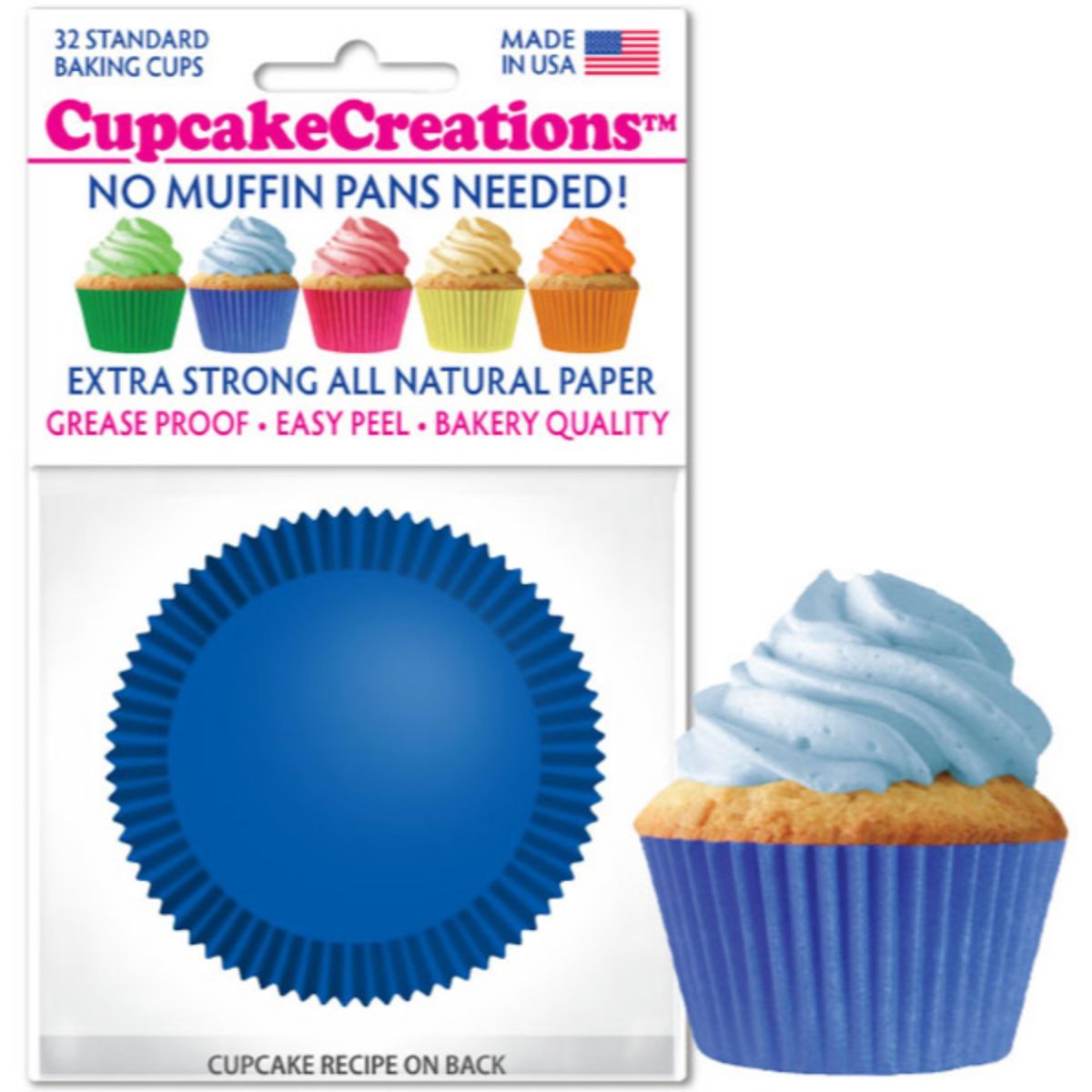 Light Blue Mini Cupcake Liners  Light Blue Midi Baking Cups, Greaseproof  Wrappers Bulk - Sweets & Treats™