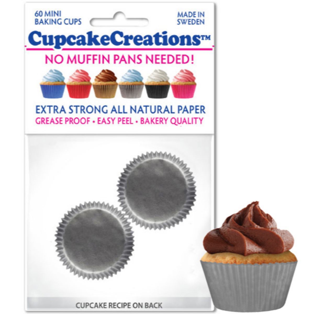 Light Blue Foil Mini Cupcake Liners