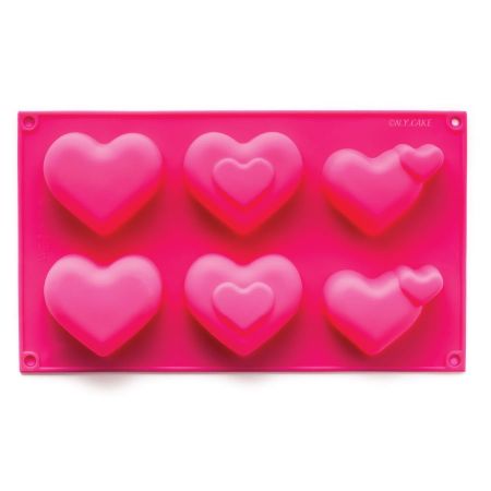 Heart Silicone Molds, 63 Large Heart Chocolate Mold for Baking