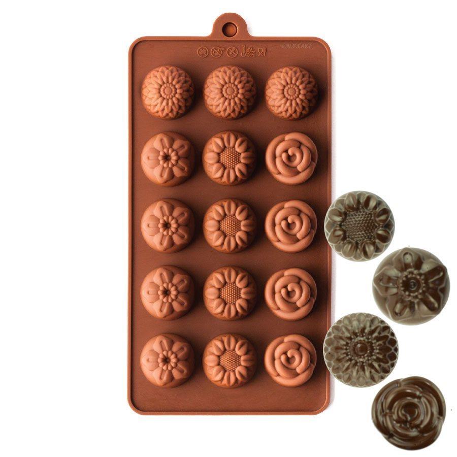Silicone Brown Flower Chocolate Mold at Rs 40/piece in Surat
