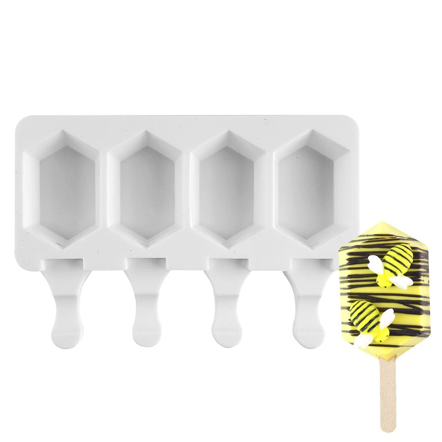 NY Cake Silicone Ice Cream Pops Mini Size Silicone mold for 4 bars/cak –  Bake Supply Plus