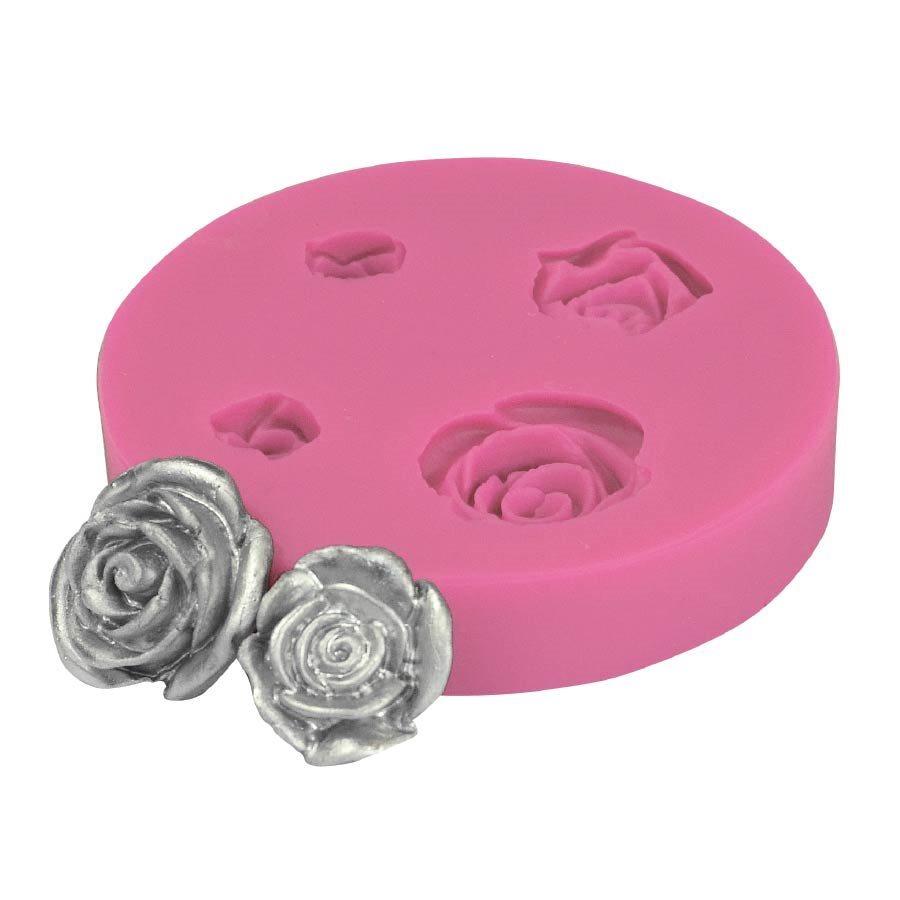 O'Creme Butterfly Silicone Fondant Mold - 3 x 8 - 3 cavities - Pink
