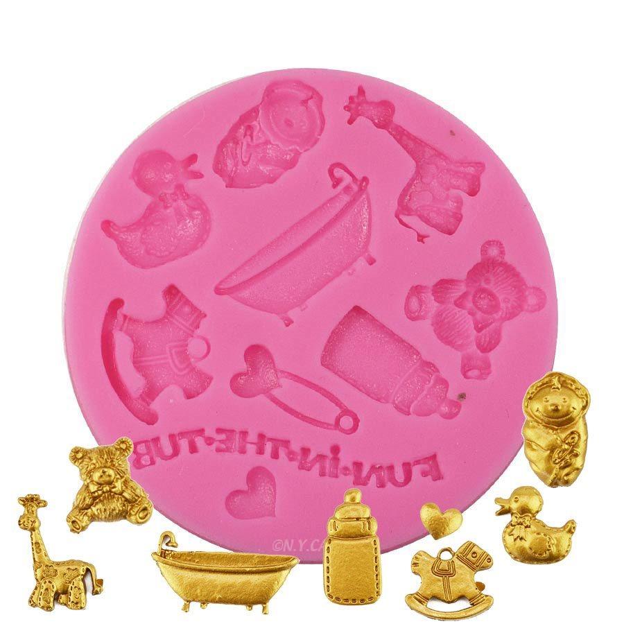 Small Sleeping Baby Silicone Mold - Confectionery House