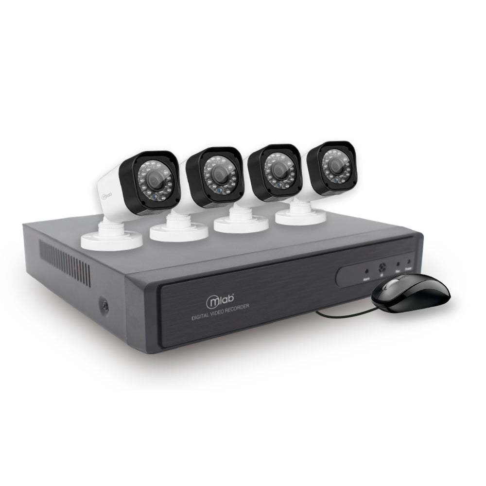 Cámaras Mlab Kit Dvr 4 720P Hd - Negro - Negro