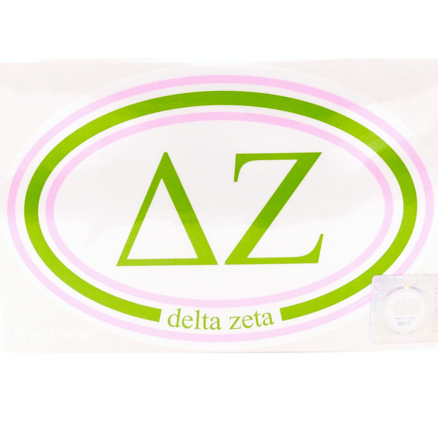 Delta Zeta Oval Sticker