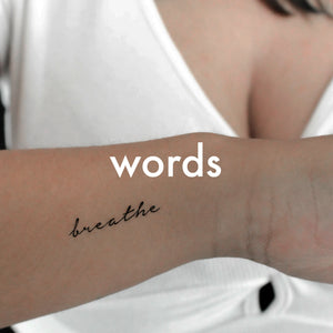 Love Pain Ambigram Temporary Tattoo