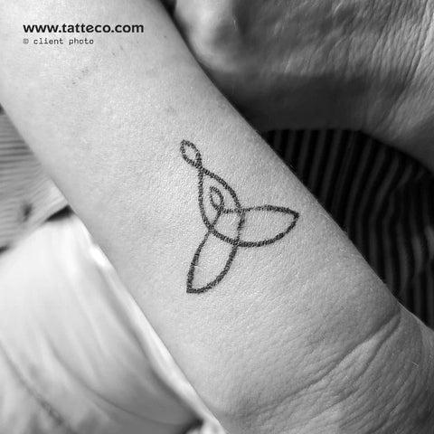 Mother & Child symbol semi-permanent tattoo