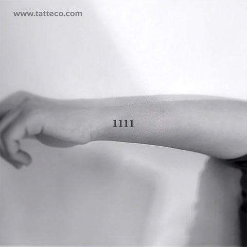 1111 temporary tattoo