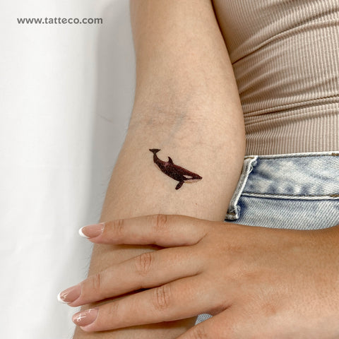 Swimming Killer Whale Tattoo