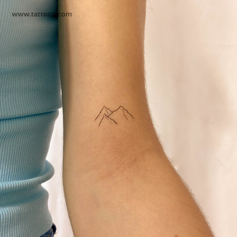 200+ Best Mountain Tattoos for Men (2020) Range, Geometric, Simple, Small  Designs | Tiny tattoos, Elbow tattoos, Tattoos