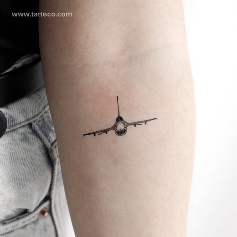 Fighter plane tattoo by @tattoosbypuppet #newtattoo #tattoooftheday # fighterplane #fighterplanetattoo #planetattoo #fighterpilot #blacka... |  Instagram