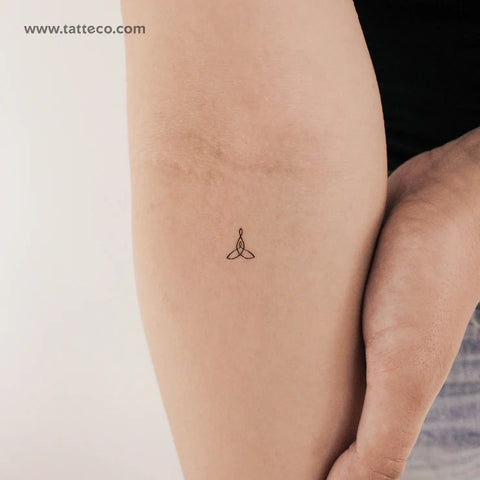 Celtic motherhood knot tattoo: Tiny motherhood knot tattoo