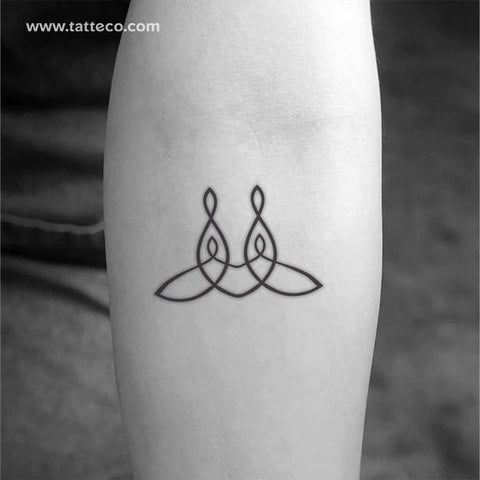 Family unity symbol temporary tattoo