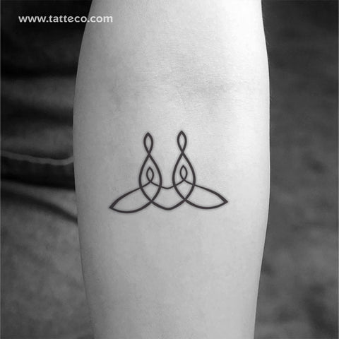 Family Unity Symbol Temporary Tattoo - Set of 3