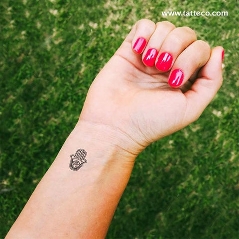 Small hamsa eco-friendly temporary tattoo