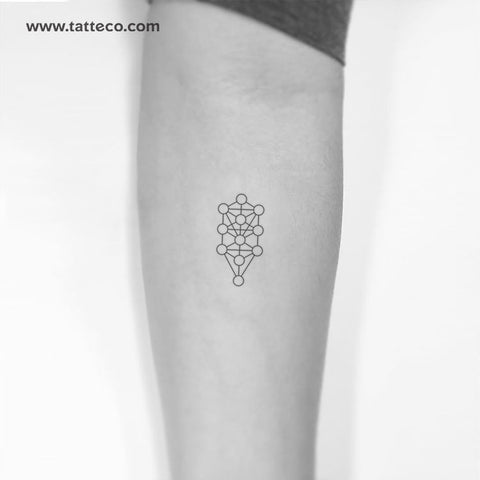 Kabbalah Tree of Life Temporary Tattoo