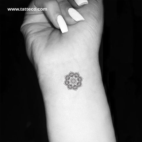 Mandala temporary tattoo
