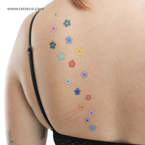 Nature Tattoos: Colorful flower tattoos
