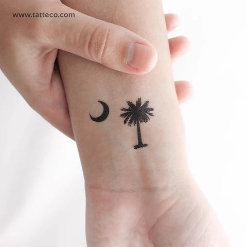 Nature Tattoos: Date palm and moon tattoo