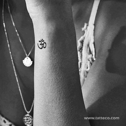 Om temporary tattoo