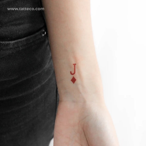 Red Tattoos: Jack of diamonds tattoo