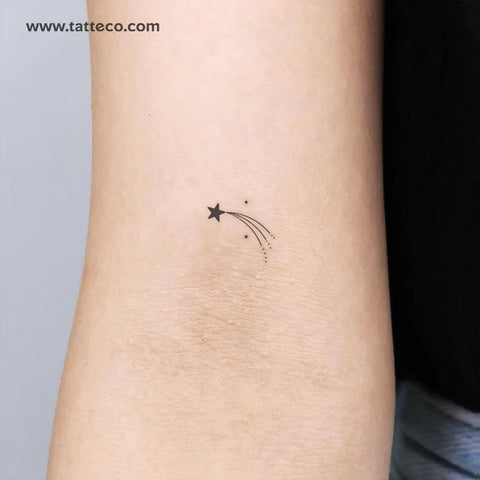 Shooting star tattoos: Three tailed shooting star tattoo