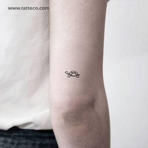 Environmentally-friendly tortoise temporary tattoo