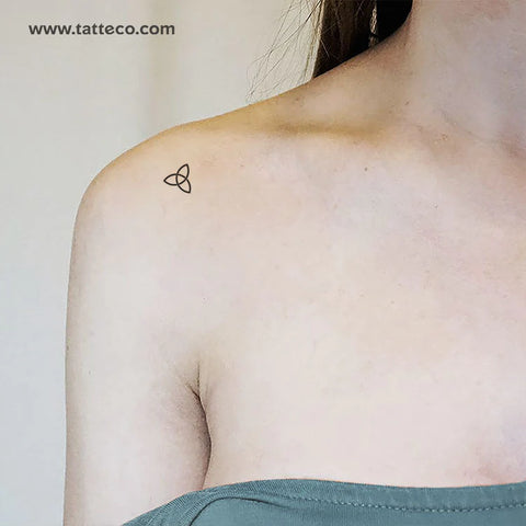 Triquetra temporary tattoo