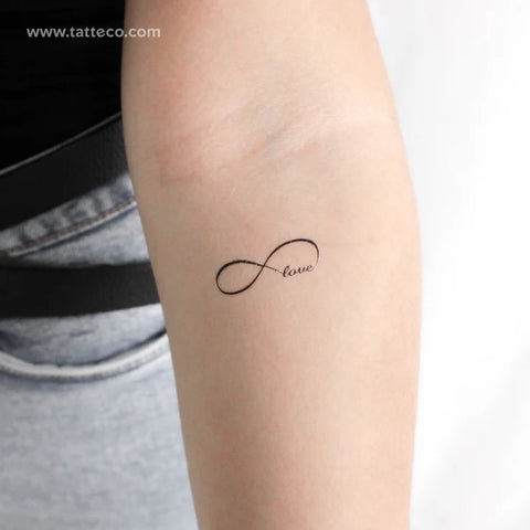 Wedding tattoos: infinity love symbol tattoo