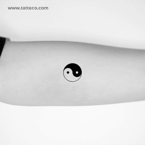 Yin Yang temporary tattoo