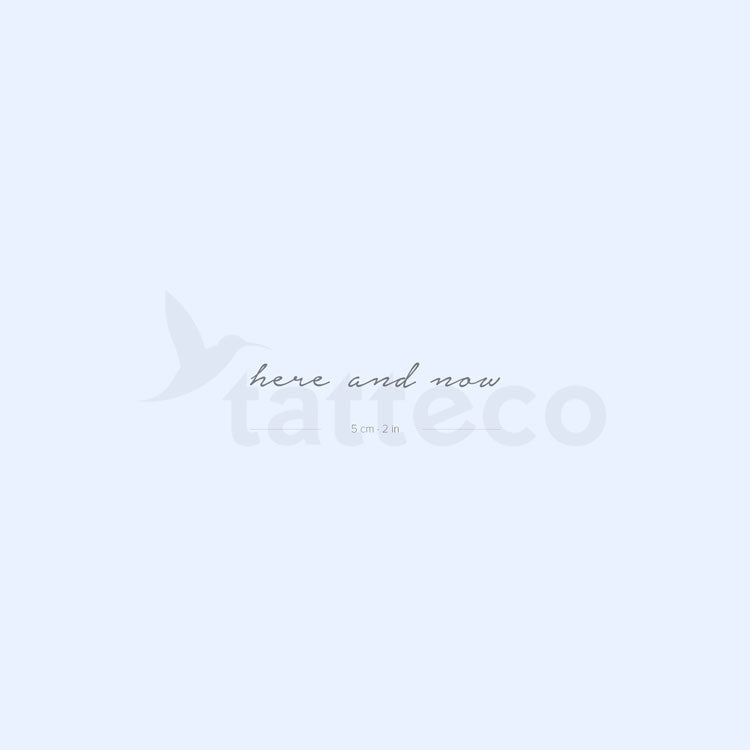 Here And Now Semi-Permanent Tattoo - Set of 2 – Tatteco