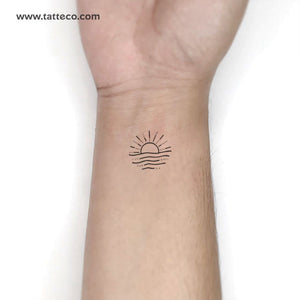 Little sunset tattoo by Kate Kalula  Tattoogridnet