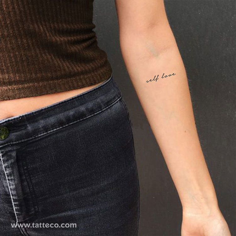 Self Love Temporary Tattoo - Set of 3 – Tatteco