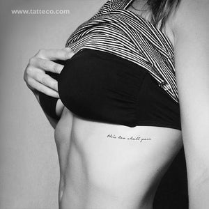 This too shall pass  Inner Vision Tattoo