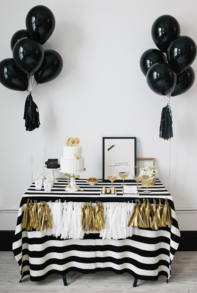 Black And White Stripes Tablecover Details Co