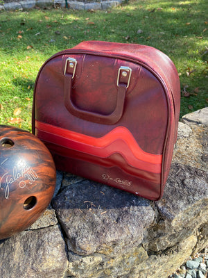 Bowling Ball & Bag - UpcycleBoutiqueVA - Rolling Bowling Ball Bag