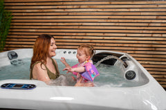 Hot tub mother and child