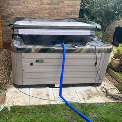 Filling a hot tub with a hose