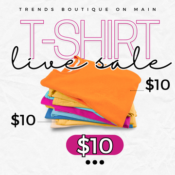 $10 Tshirt Sale (Item 200-230)