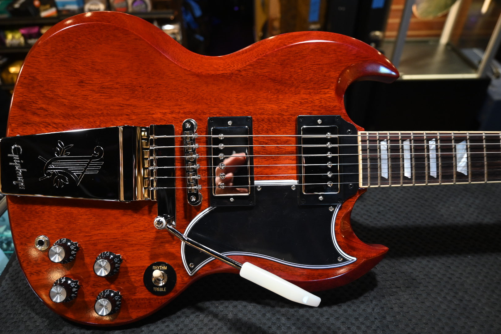 Epiphone Inspired by Gibson Custom 1964 SG Standard with Maestro Vibrola Reissue - Cherry Red