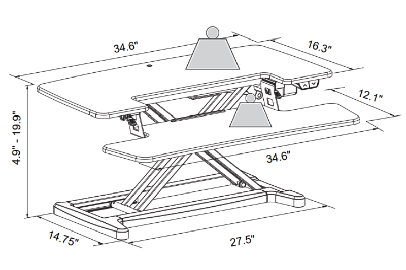 Mechanical Desk Converter