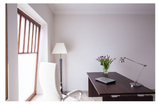 Comfortable space to manage business-related tasks from home