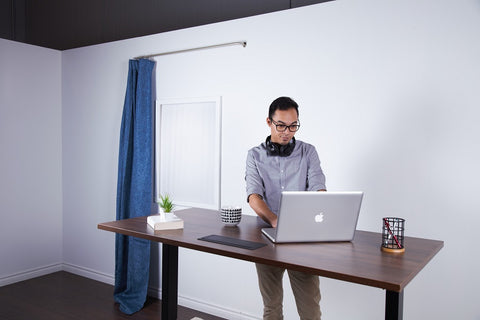 Image of a man for standing desk