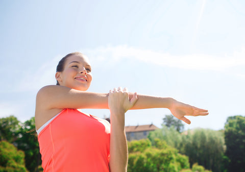 Standing Desk Exercises - shoulder stretch