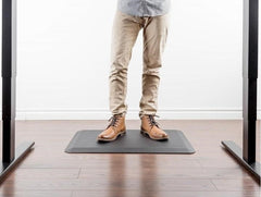 Anti-fatigue mat for work at standing desk