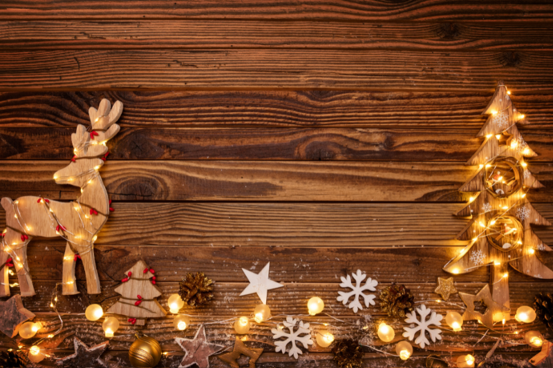 Wooden Christmas decorations